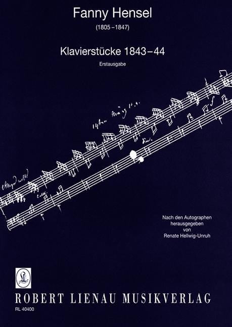 Piano Pieces 1843-44 (first edition) 孟德爾頌．芬妮 鋼琴小品 鋼琴獨奏 | 小雅音樂 Hsiaoya Music