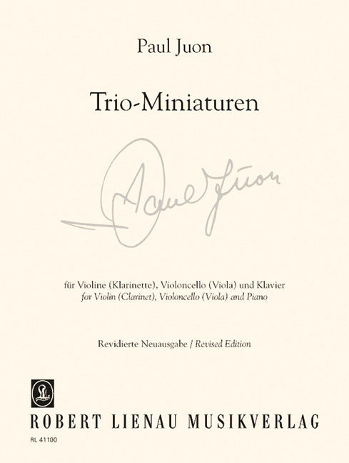 Trio Miniatures from op. 18 and op. 24 尤昂 鋼琴三重奏 | 小雅音樂 Hsiaoya Music