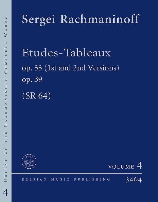 Etudes-Tableaux op. 33/1st + 2nd Vers., op. 39 SR 64 Practical Edition based on the Rachmaninoff Critical Edition of the Complete Works 拉赫瑪尼諾夫 練習曲 鋼琴獨奏 | 小雅音樂 Hsiaoya Music