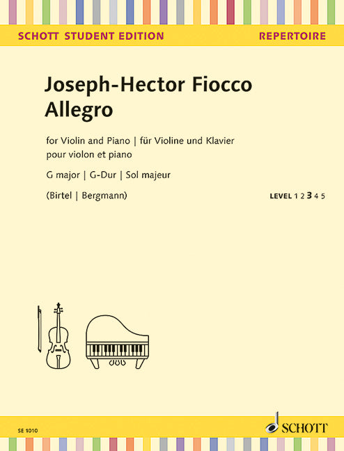 Allegro G major 費歐寇 快板大調 小提琴加鋼琴 朔特版 | 小雅音樂 Hsiaoya Music