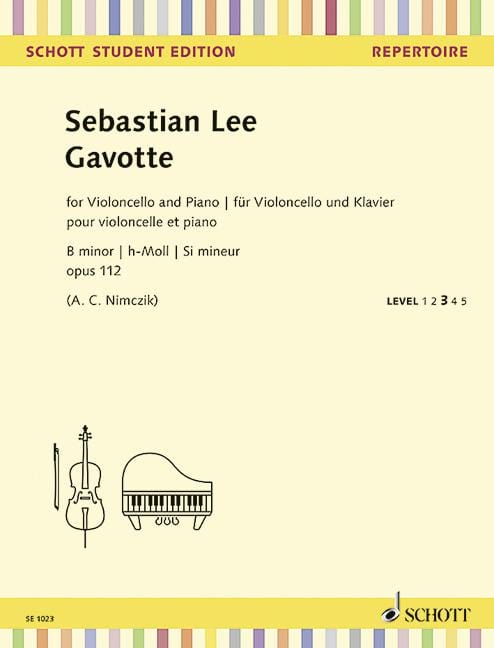 Gavotte op. 112 李瑟．巴斯提安 加沃特 大提琴加鋼琴 朔特版 | 小雅音樂 Hsiaoya Music