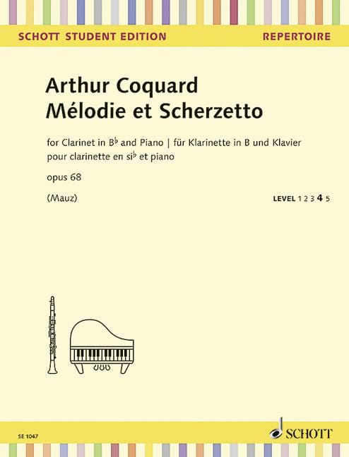Mélodie et Scherzetto op. 68 豎笛 1把以上加鋼琴 朔特版 | 小雅音樂 Hsiaoya Music