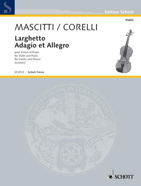 Larghetto/Adagio et Allegro 慢板快板 小提琴加鋼琴 朔特版 | 小雅音樂 Hsiaoya Music