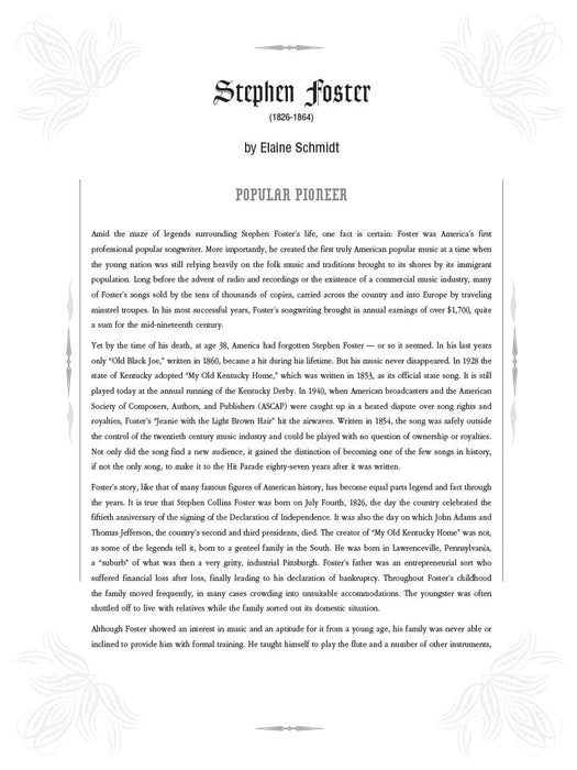 The Songs of Stephen Foster | 小雅音樂 Hsiaoya Music