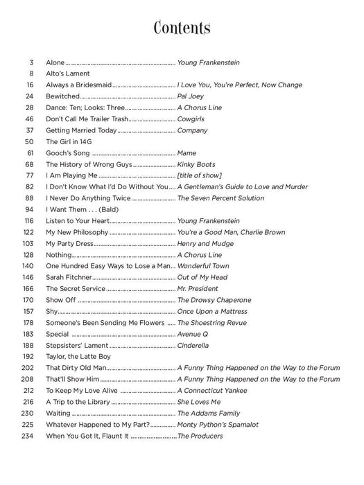 Theatre and Cabaret Comedy Songs - Women's Edition Voice and Piano 鋼琴 | 小雅音樂 Hsiaoya Music