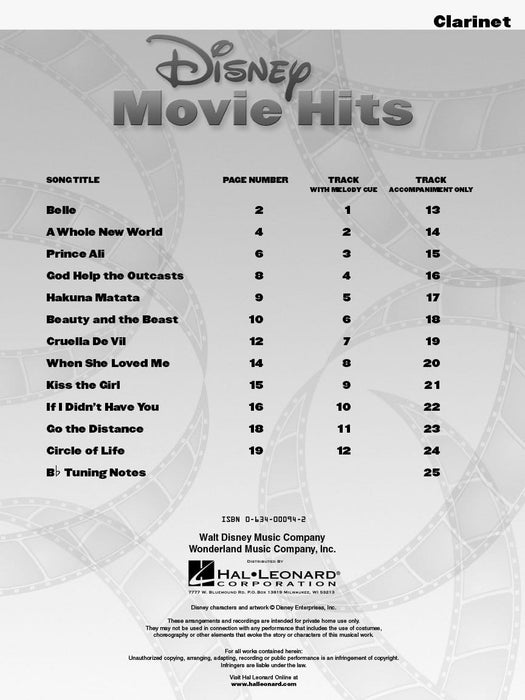 Disney Movie Hits for Clarinet Play Along with a Full Symphony Orchestra! 豎笛 交響曲 | 小雅音樂 Hsiaoya Music