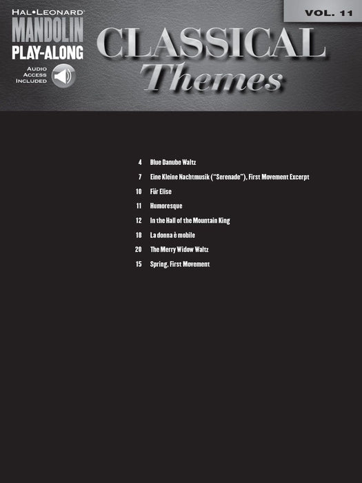 Classical Themes Mandolin Play-Along Volume 11 古典 曼陀林琴 | 小雅音樂 Hsiaoya Music