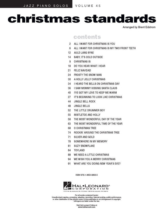 Christmas Standards Jazz Piano Solos Series Volume 45 爵士音樂鋼琴 獨奏 | 小雅音樂 Hsiaoya Music