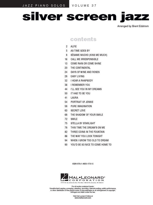 Silver Screen Jazz Jazz Piano Solos Series Volume 37 爵士音樂 鋼琴 獨奏 | 小雅音樂 Hsiaoya Music