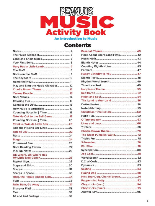 The Peanuts Music Activity Book An Introduction to Music 導奏 | 小雅音樂 Hsiaoya Music