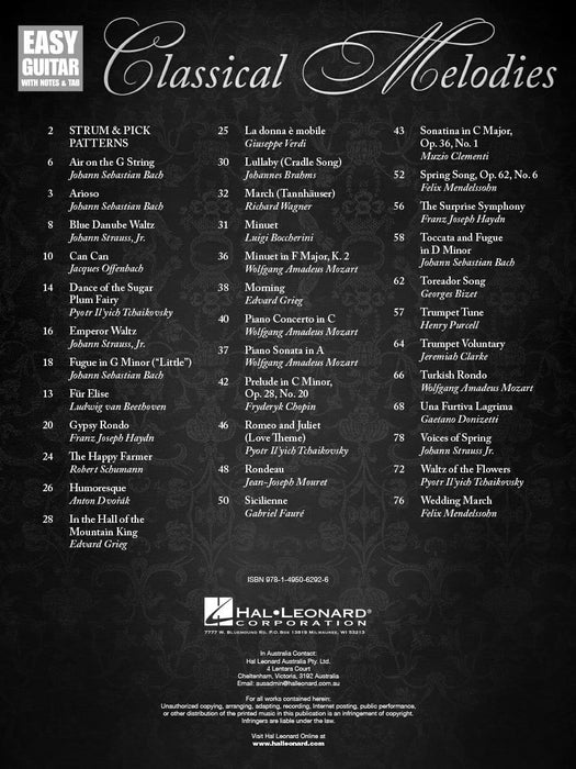 Classical Melodies Easy Guitar with Notes & Tab 古典 吉他 | 小雅音樂 Hsiaoya Music