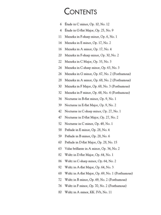 The Indispensable Chopin Collection - 28 Famous Piano Pieces Schirmer's Library of Musical Classics Vol. 2123 蕭邦 鋼琴 小品 | 小雅音樂 Hsiaoya Music