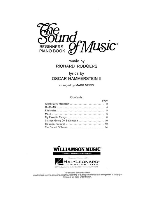 The Sound of Music Beginners Piano Book 鋼琴 | 小雅音樂 Hsiaoya Music