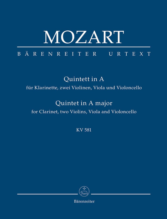 Quintet for Clarinet, two Violins, Viola and Violoncello A major K. 581 "Stadler Quintet" 莫札特 五重奏 豎笛 小提琴 中提琴 大提琴 騎熊士版 | 小雅音樂 Hsiaoya Music