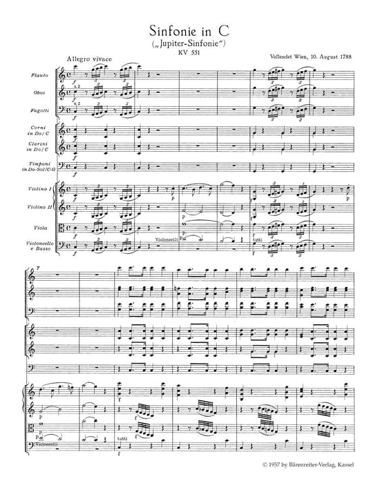 Symphony Nr. 41 C major K. 551 "Jupiter Symphony" 莫札特 交響曲 騎熊士版 | 小雅音樂 Hsiaoya Music
