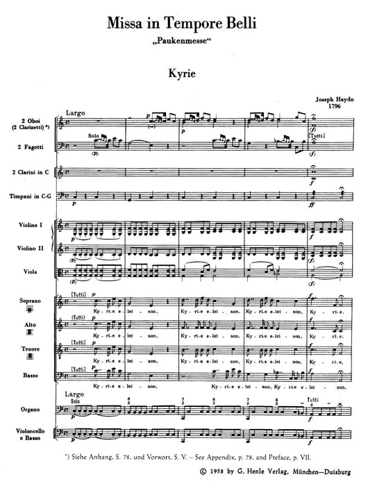 Missa in tempore belli Hob.XXII:9 "Mass in Time of War" 海頓 彌撒曲 騎熊士版 | 小雅音樂 Hsiaoya Music