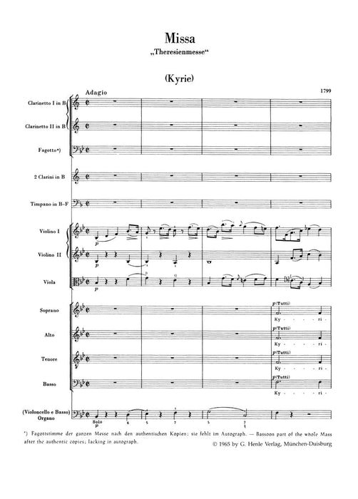 Missa B-flat major Hob.XXII:12 "Theresa Mass" 海頓 彌撒曲 騎熊士版 | 小雅音樂 Hsiaoya Music