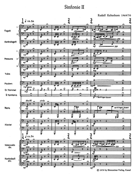 Sinfonie II in zwei Sätzen (1969/1970) 騎熊士版 | 小雅音樂 Hsiaoya Music