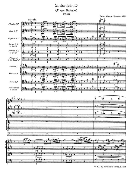 Symphony Nr. 38 in D major K. 504 "Prague Symphony" 莫札特 交響曲 騎熊士版 | 小雅音樂 Hsiaoya Music