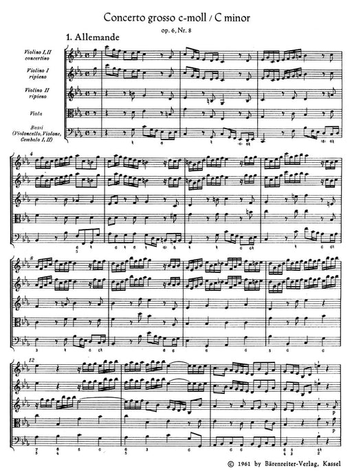 Concerto grosso c-Moll op. 6/8 HWV 326 韓德爾 大協奏曲 騎熊士版 | 小雅音樂 Hsiaoya Music
