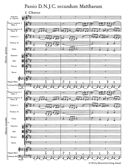 St. Matthew Passion BWV 244 巴赫約翰瑟巴斯提安 聖馬太受難曲 騎熊士版 | 小雅音樂 Hsiaoya Music