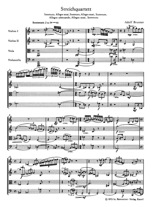 String Quartet (1961/1962) 弦樂四重奏 騎熊士版 | 小雅音樂 Hsiaoya Music