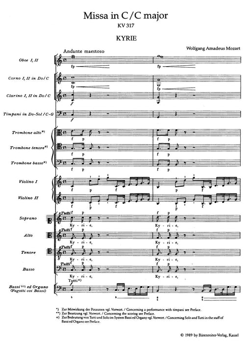 Missa C major K. 317 "Coronation Mass" 莫札特 加冕彌撒 騎熊士版 | 小雅音樂 Hsiaoya Music