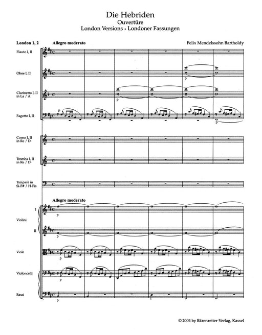The Hebrides op. 26 -Concert Overture- Concert Overture 孟德爾頌菲利克斯 芬加爾岩洞 音樂會 序曲 騎熊士版 | 小雅音樂 Hsiaoya Music