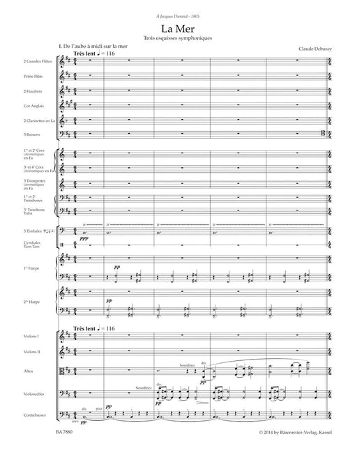 La Mer -Trois esquisses symphoniques- 3 symphonic sketches 德布西 海 騎熊士版 | 小雅音樂 Hsiaoya Music