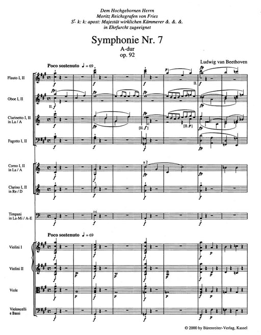 Symphony Nr. 7 A major op. 92 貝多芬 交響曲 騎熊士版 | 小雅音樂 Hsiaoya Music