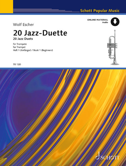 20 Jazz-Duets with preparatory rhythmical exercises for beginners 小號重奏 爵士音樂 練習曲 朔特版 | 小雅音樂 Hsiaoya Music