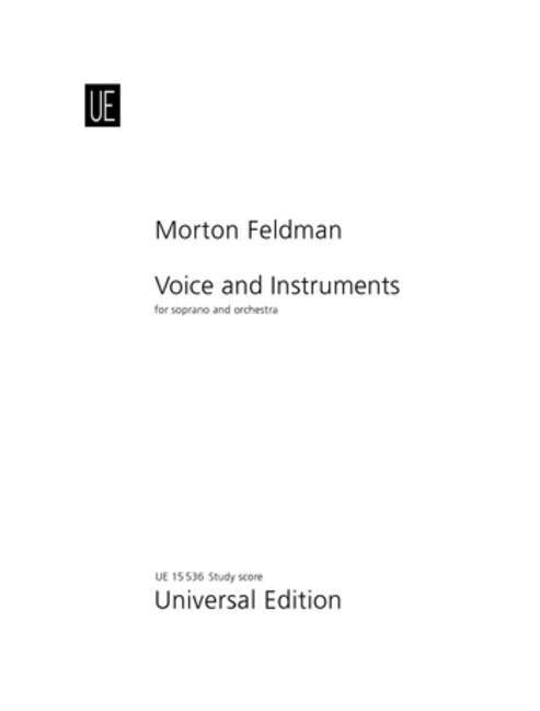 Voice and Instruments 費德曼 人聲 樂器 總譜 環球版 | 小雅音樂 Hsiaoya Music
