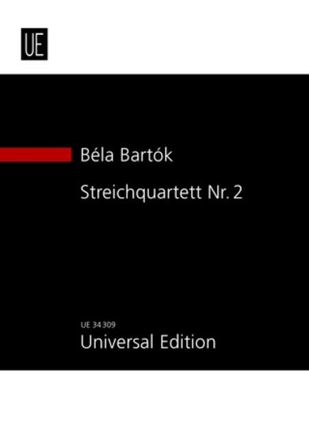 String Quartet No. 2 op. 17 巴爾托克 弦樂四重奏 總譜 環球版 | 小雅音樂 Hsiaoya Music