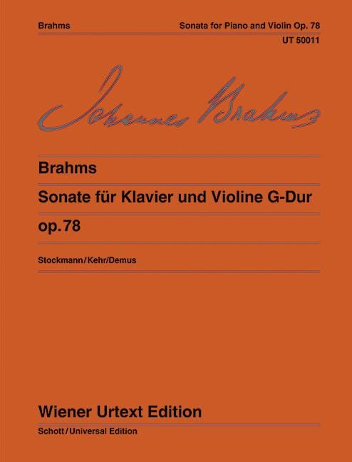 Sonata G Major op. 78 Edited from the autograph and the original edition 布拉姆斯 奏鳴曲大調 小提琴加鋼琴 維也納原典版 | 小雅音樂 Hsiaoya Music