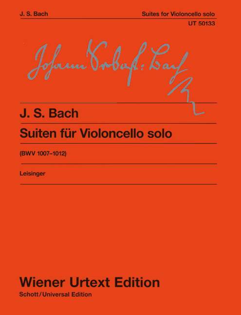 Suites for Violoncello solo BWV 1007-1012 Edited from the sources 巴赫約翰‧瑟巴斯提安 組曲大提琴 大提琴獨奏 維也納原典版 | 小雅音樂 Hsiaoya Music
