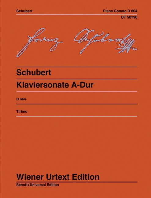 Piano Sonata A Major op. 120 D 644 Edited from the First Edition 舒伯特 鋼琴奏鳴曲大調 鋼琴獨奏 維也納原典版 | 小雅音樂 Hsiaoya Music