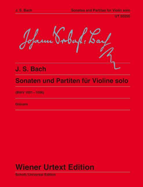 Sonatas and Partitas BWV 1001-1006 for violin 巴赫約翰‧瑟巴斯提安 奏鳴曲組曲 小提琴 小提琴獨奏 維也納原典版 | 小雅音樂 Hsiaoya Music