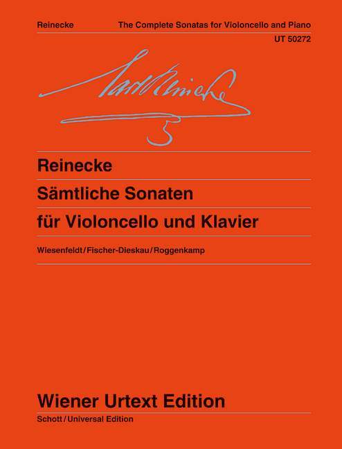 The Complete Sonatas Edited from the sources by Christiane Wiesenfeld. Fingerings and Notes on Interpretation by Manuel Fischer-Dieskau and Peter Roggenkamp. 萊內克 奏鳴曲 音符詮釋 大提琴加鋼琴 維也納原典版 | 小雅音樂 Hsiaoya Music