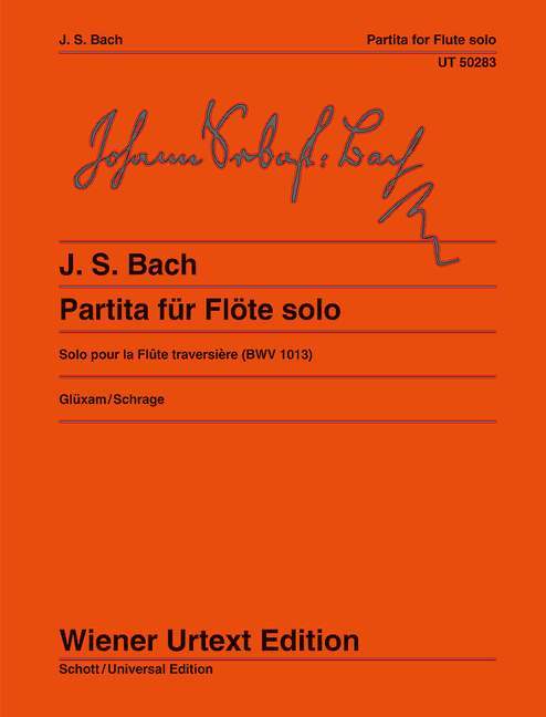 Partita A minor for flute solo BWV 1013 Urtext 巴赫約翰‧瑟巴斯提安 古組曲小調長笛 歌詞 長笛獨奏 維也納原典版 | 小雅音樂 Hsiaoya Music