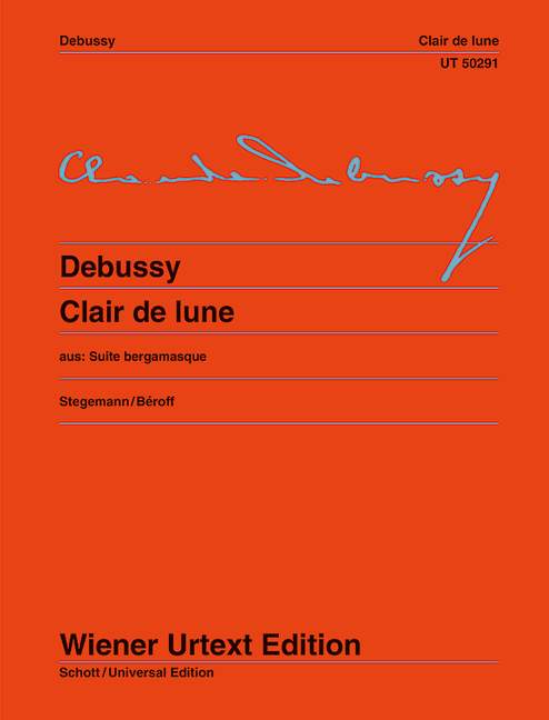 Clair de Lune from: Suite bergamasque. Edited from the first edition by Michael Stegemann. Fingering and notes on interpretation by Michel Béroff 德布西 貝加馬斯克組曲 音符詮釋 鋼琴獨奏 維也納原典版 | 小雅音樂 Hsiaoya Music