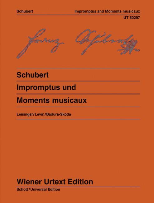 Impromptus and Moments Musicaux Edited from the sources by Ulrich Leisinger, Notes on interpretation by Robert D. Levin, Fingerings by Paul Badura-Skoda 舒伯特 即興曲 樂興之時 音符詮釋 鋼琴獨奏 維也納原典版 | 小雅音樂 Hsiaoya Music