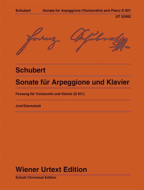 Sonata D 821 for Arpeggione and Klavier 舒伯特 奏鳴曲 琶音 大提琴加鋼琴 維也納原典版 | 小雅音樂 Hsiaoya Music