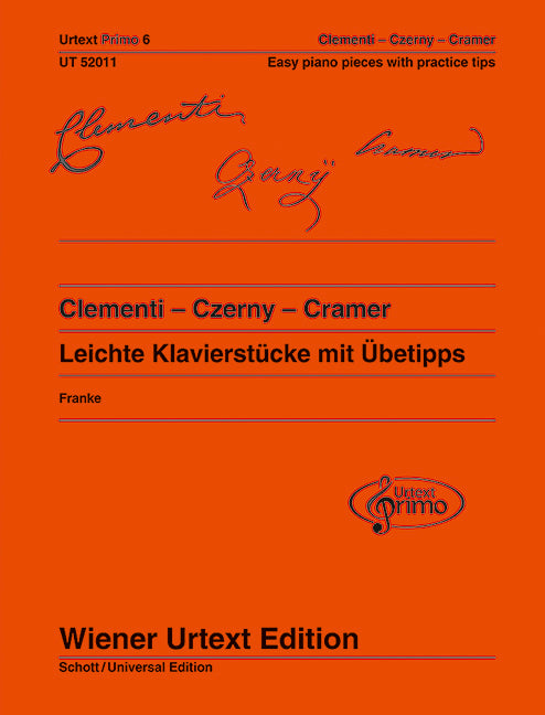 Clementi - Czerny - Cramer 32 easy Piano Pieces with Practice Tips - Edition with German and English Commentary 鋼琴小品 鋼琴獨奏 維也納原典版 | 小雅音樂 Hsiaoya Music