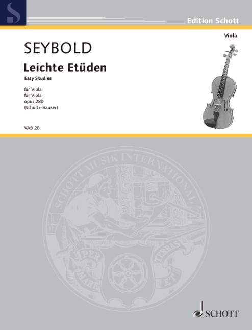 Leichte Etüden op. 280 nach den Violin-Etüden 小提琴 中提琴練習曲 朔特版 | 小雅音樂 Hsiaoya Music