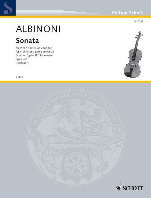 Sonata G Minor op. 6/2 阿比諾尼 奏鳴曲小調 小提琴加鋼琴 朔特版 | 小雅音樂 Hsiaoya Music