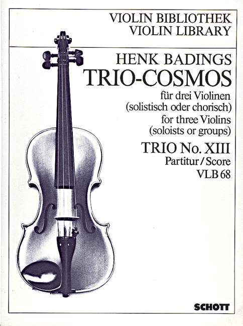 Trio-Cosmos Nr. 13 巴定思 三重奏 小提琴 3把以上 朔特版 | 小雅音樂 Hsiaoya Music
