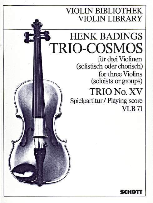 Trio-Cosmos Nr. 15 巴定思 三重奏 小提琴 3把以上 朔特版 | 小雅音樂 Hsiaoya Music