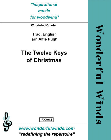The Twelve Keys of Christmas Traditional English 木管四重奏 | 小雅音樂 Hsiaoya Music