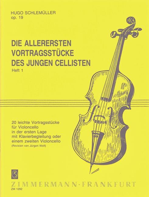 The Very First Performance Pieces op. 19 Heft 1 20 leichte Vortragsstücke 小品 大提琴 2把 齊默爾曼版 | 小雅音樂 Hsiaoya Music