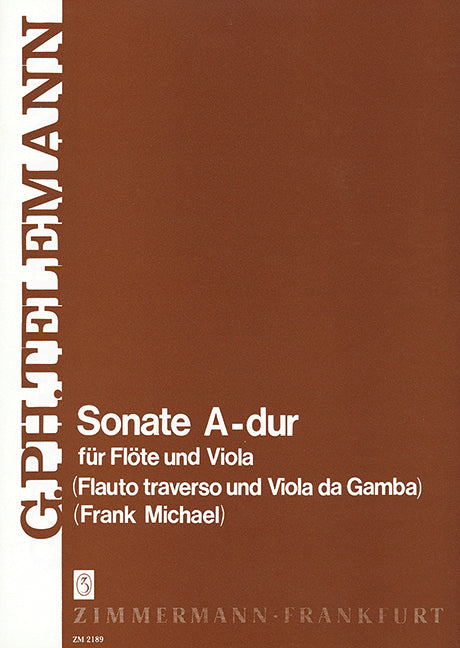 Sonata A major 泰勒曼 混和二重奏 奏鳴曲大調 齊默爾曼版 | 小雅音樂 Hsiaoya Music